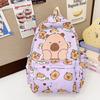 Adorable Cartoon Animal Backpack For Boys And Girls Stylish Large Capacity Kindergarten School Bag