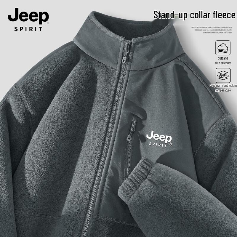 

JEEP SPIRIT Men s Autumn/Winter Warm Shirt Jacket 3XL