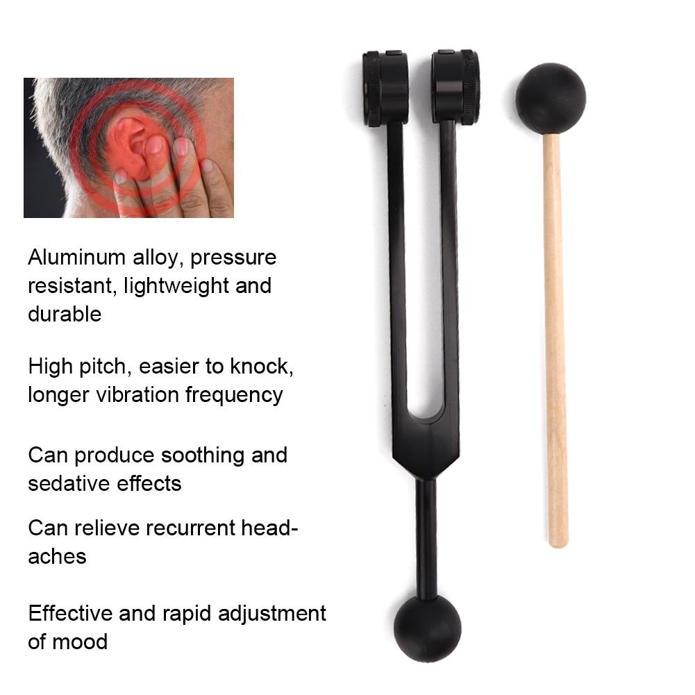 Aluminum Alloy OM136.1 Frequency Tuning Fork Yoga Meditation Tuning Energy Fork With Hammer