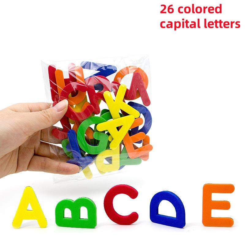 DIY Alphanumeric Refrigerator Magnet ABC Preschool Learning Toy Case for Refrigerator Blackboard Pasting