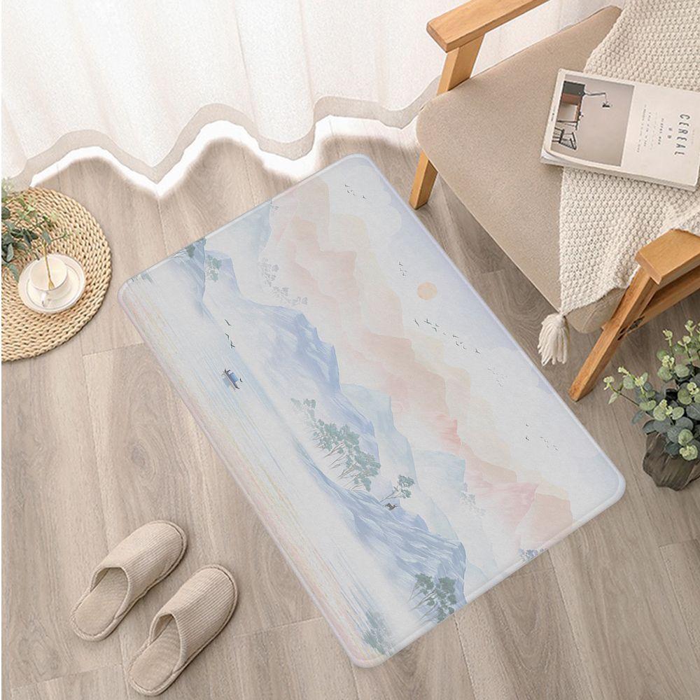 

Кімната, спальня, балкон, нековзкий дверний килимок, вітальня, приліжковий килим, Китайський ландшафтний килимок для ванної 40x60cm
