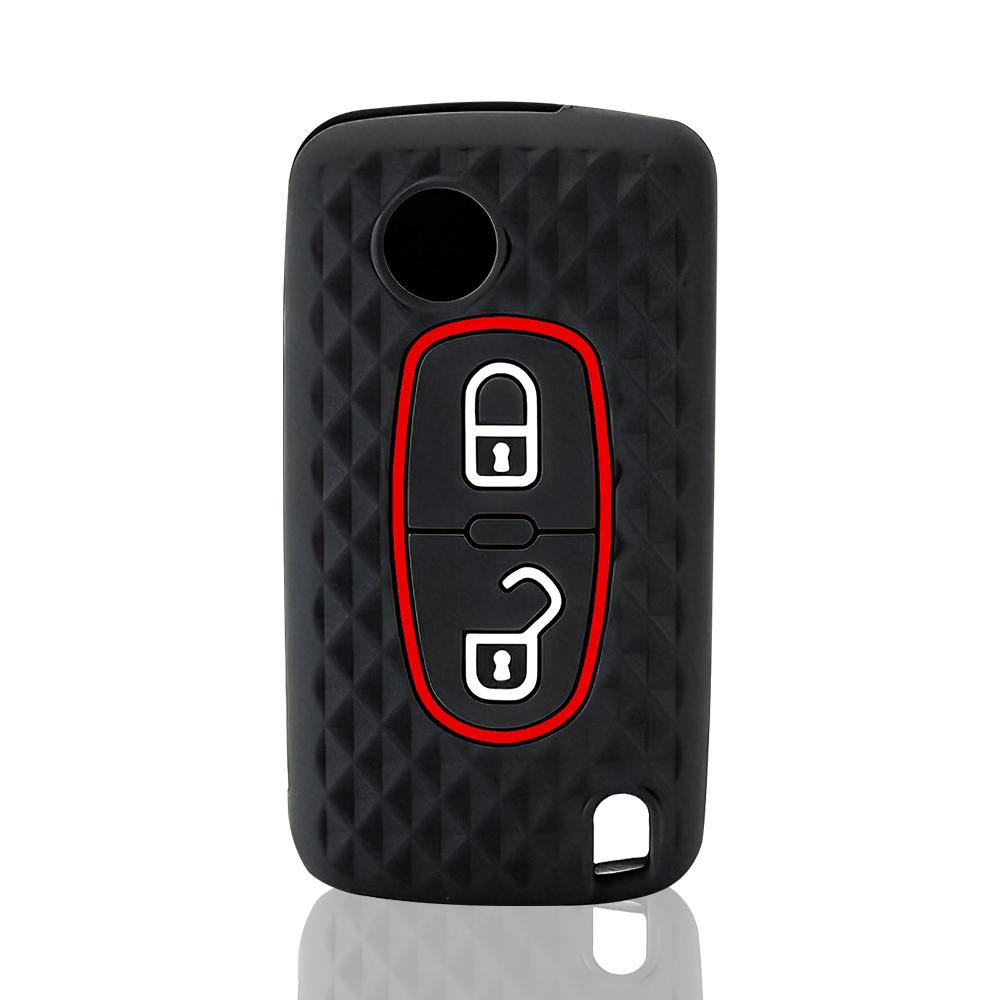 

Чехол-брелок на 2 кнопки для Citroen C-Crosser C3 C4 Picasso Berlingo Чехол для Peugeot Partner Tepee 207 307 308 407 Брелок