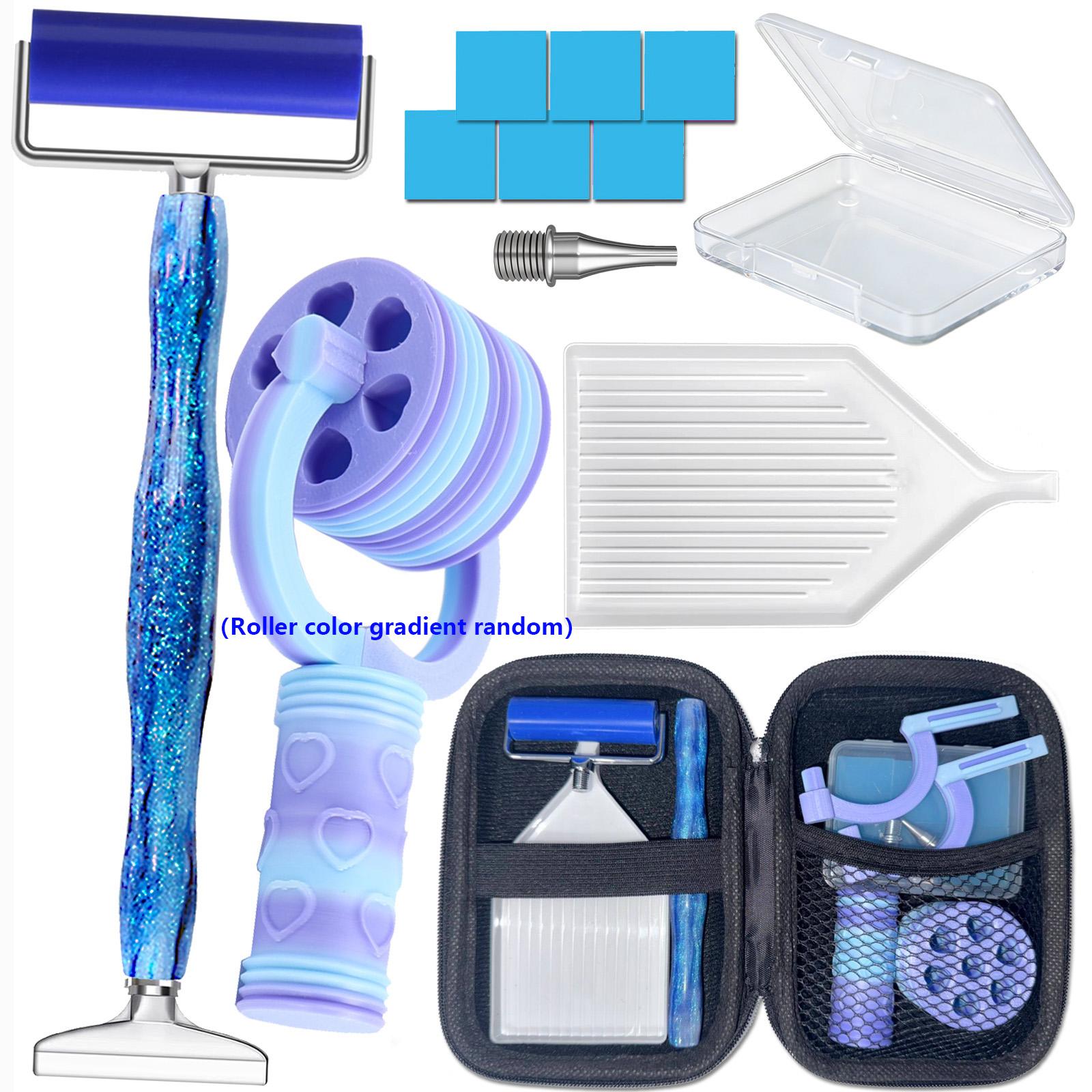 

2026 New 14PCS Diamond Art Roller Kits, Diamond Painting Arrangement Correction Tool Kits, Ideal for Diamond Painting Art Lovers синій
