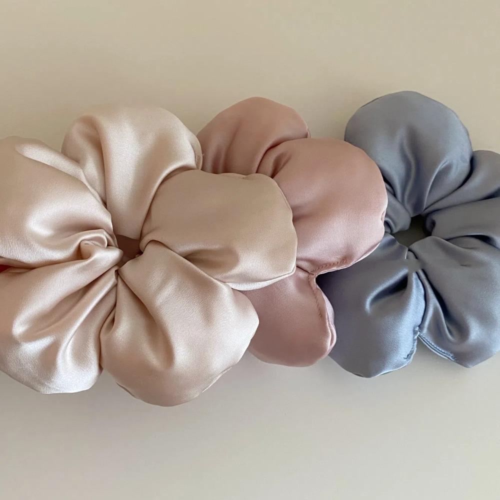 Flower Shape Elastic Hair Band Oversized Flower Flower Hair Rope Oversized Flower Scrunchie  Ladies
