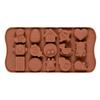 Original Deals Silicone Mold for Chocolate Candy Jelly Ice Cubes 21x10x1cm Heart Star Multi-Symbol Kitchen Baking Tool