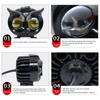 Motorcycles Led Headlight Fog Light Car Dual Color Owl Design Head Light ATV Scooter for Auxiliary Spotlight Lamp Accessories