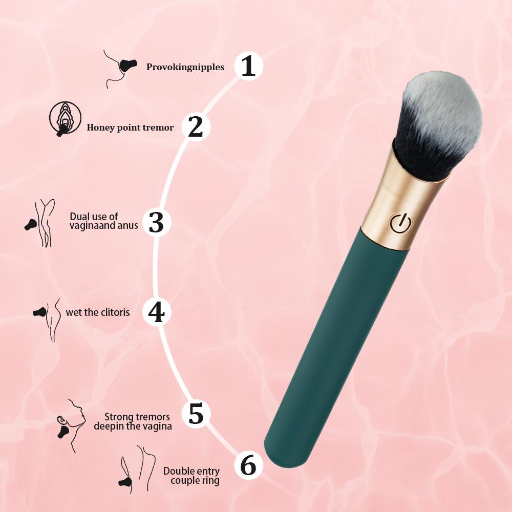 Makeup Brush Vibrator for Women G-Spot Nipple Clitoral Vibrators Anal Orgasm massager Dildo AV Magic Massage Adult Sex Toys