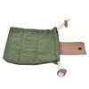 Foraging Pouch Collapsible PU Leather Canvas Mushroom Foraging Bag for Hiking Camping Hunting