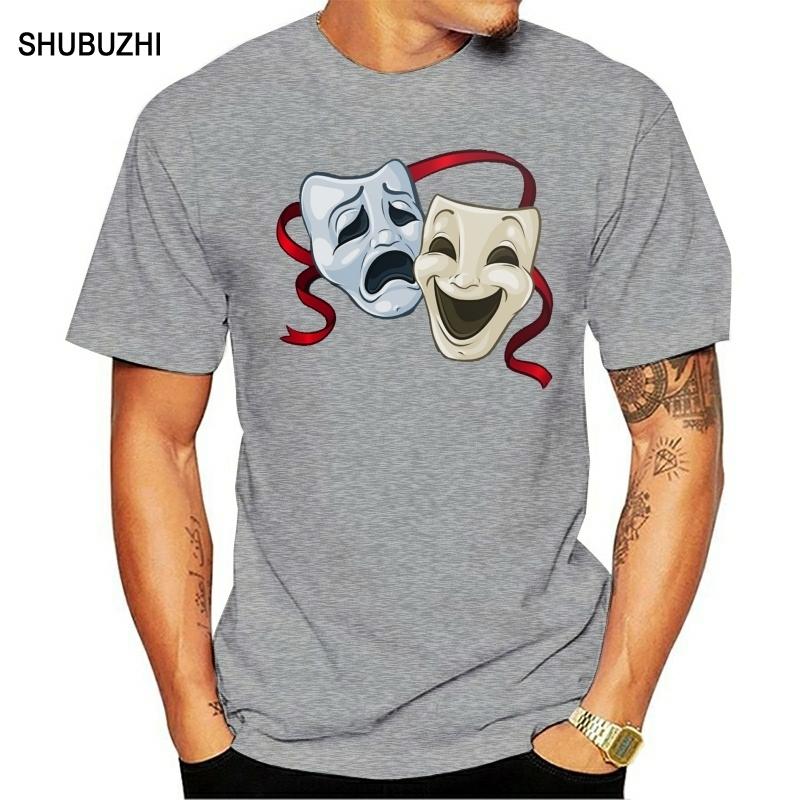 

Drama Comedy Tragedy Masks Theater WomenS Novelty TShirt Funny Tee Shirt 4XL