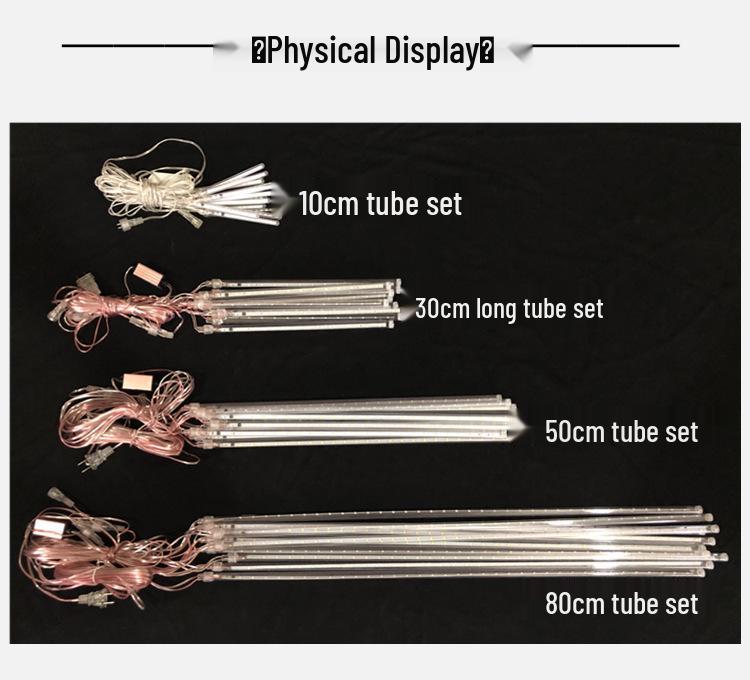 Wasserdichte LED Meteor Dusche Lichter für Bäume im Außenbereich - Dynamischer Fließender Sternenhimmel-Effekt