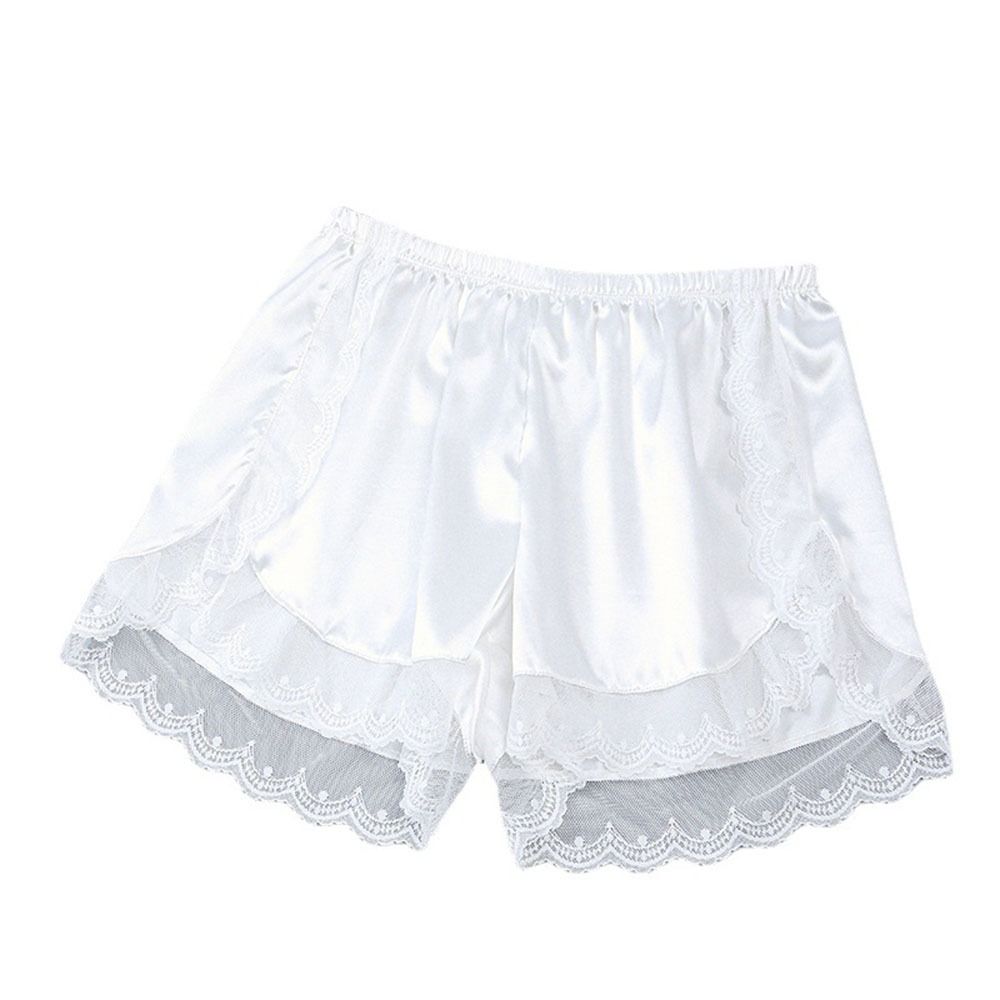 Pants For Women Loose Home Shorts Lace Sleep Bottoms Safety Short Pants Polyester Pajamas Shorts