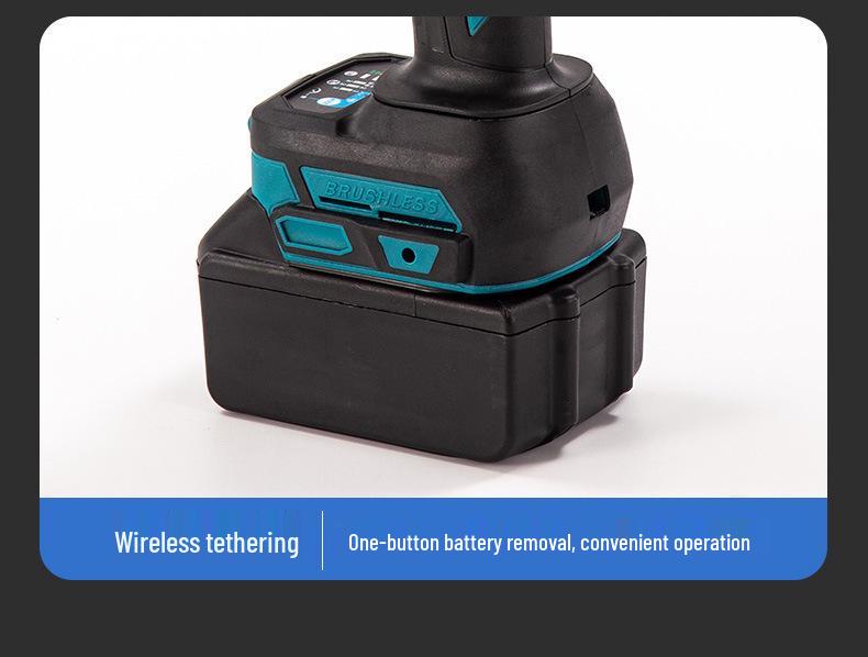 High-Torque Brushless Electric Impact Wrench for Auto Repair with Lithium Battery