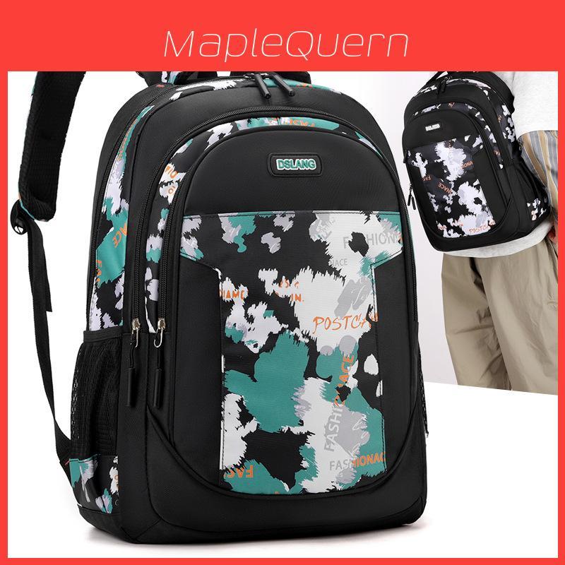 Crossborder Style Oxford Fabric Student Backpack With Breathable Straps For Middle School And High School Use