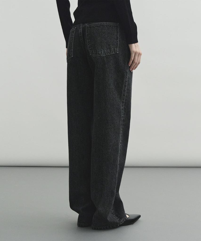 MONGDOL Straight Amc Denim Jeans Black Mdpt056Black