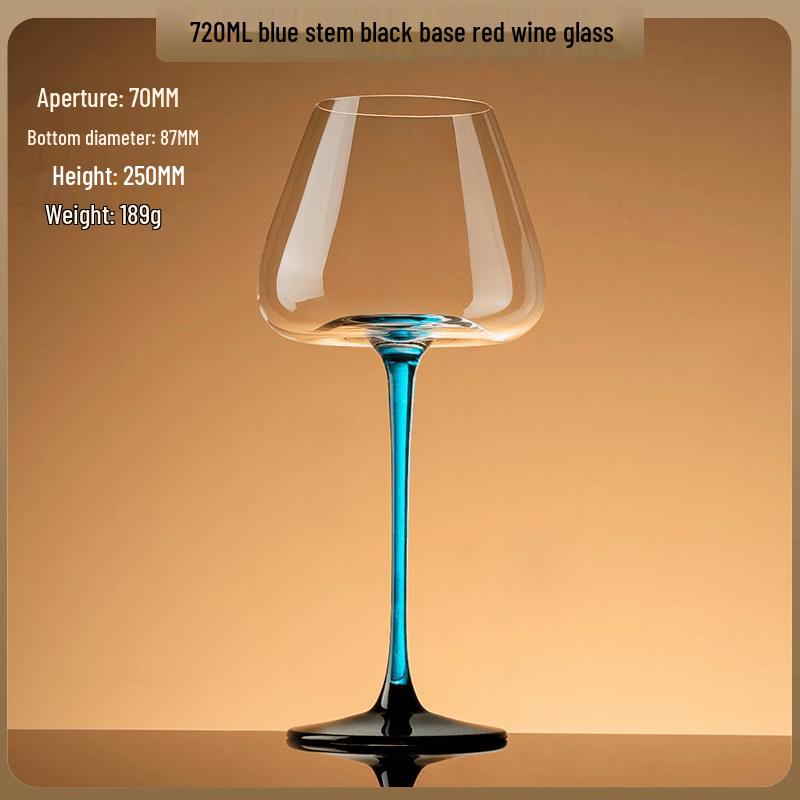 Crystal Stemmed Wine & Champagne Glass with Diamond & Gold Accents
