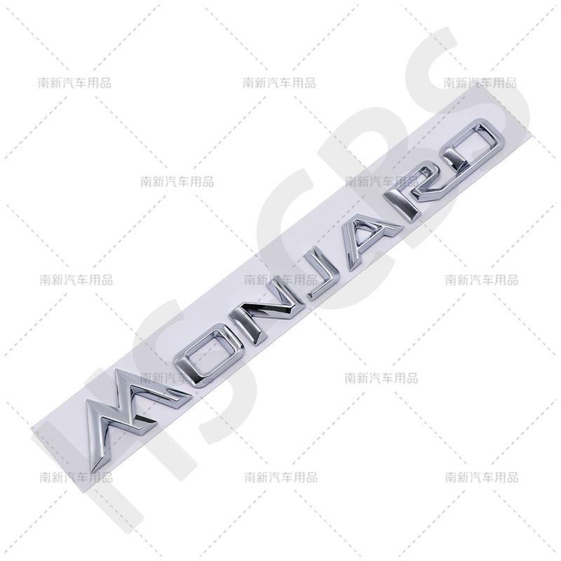 1Pcs 3D ABS MONJARO Letter Logo Auto Tailgate Emblem Monjaro Car Rear Trunk Badge Side Fender Decal Car Styling Auto Accessories