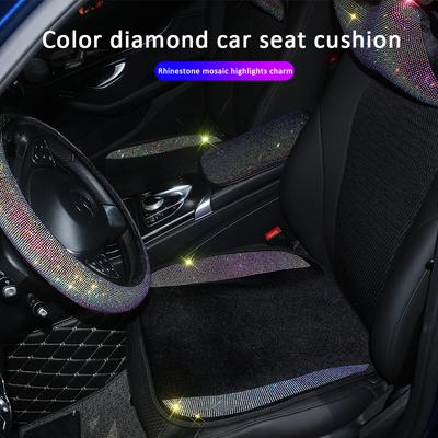 Nueva funda para asiento de coche, fundas para asiento de coche, protector de asiento, cojín para las cuatro estaciones, accesorios ostentosos para coche para mujer