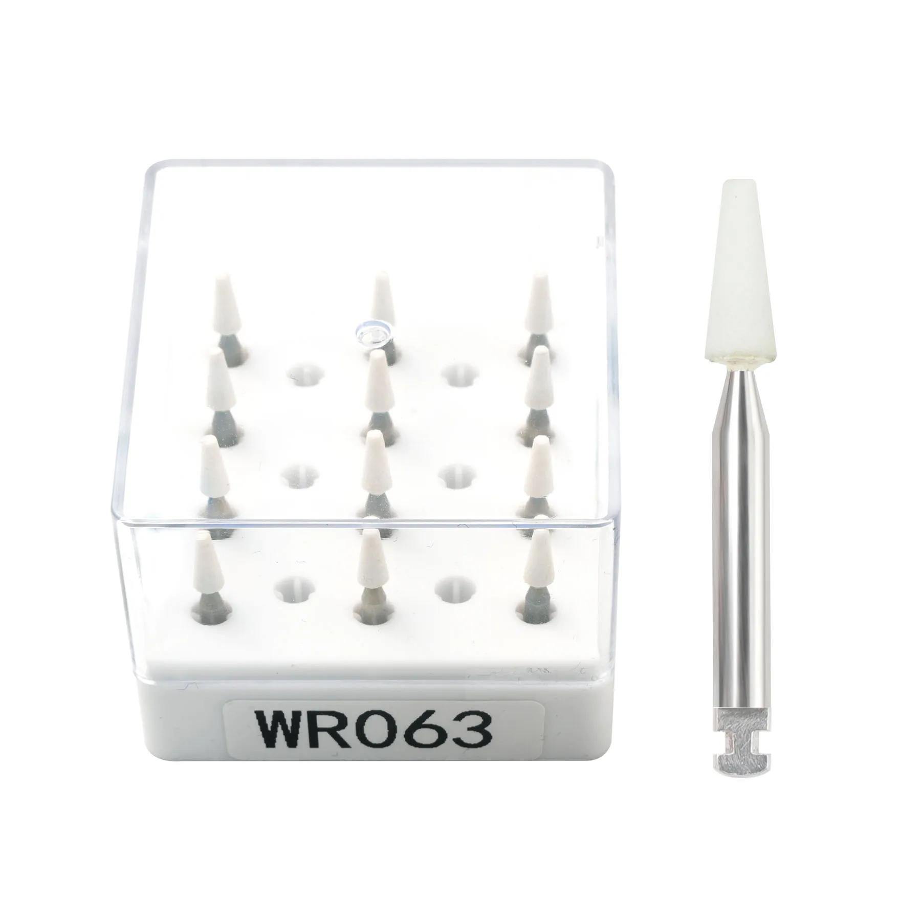 

Durable And Safe 12Pcs/Box Dental Polisher White Stone Flame Cone Round Shape Polishing Composites Porcelain Dentistry Instrument Dental Tools