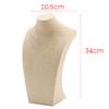 Necklace Pendant Display Bust Mannequin Stand Holder Rack, Linen 235*390mm