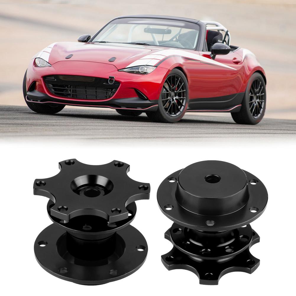 Car Steering Wheel Hub Quick Release Adapter Snap Off Kit with Screws