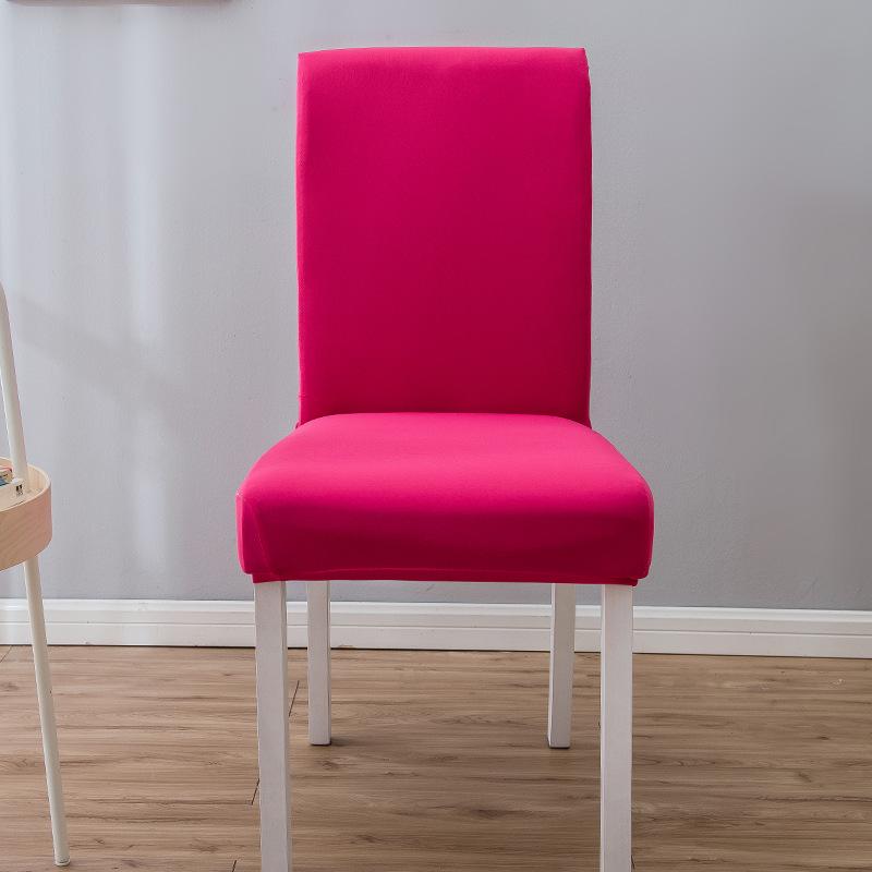 Elastický jednobarevný poloviční potah na židli Potah na židli Potah na jídelní židli Hotelový banketový potah na sedák Potah na stoličku Potah na židli