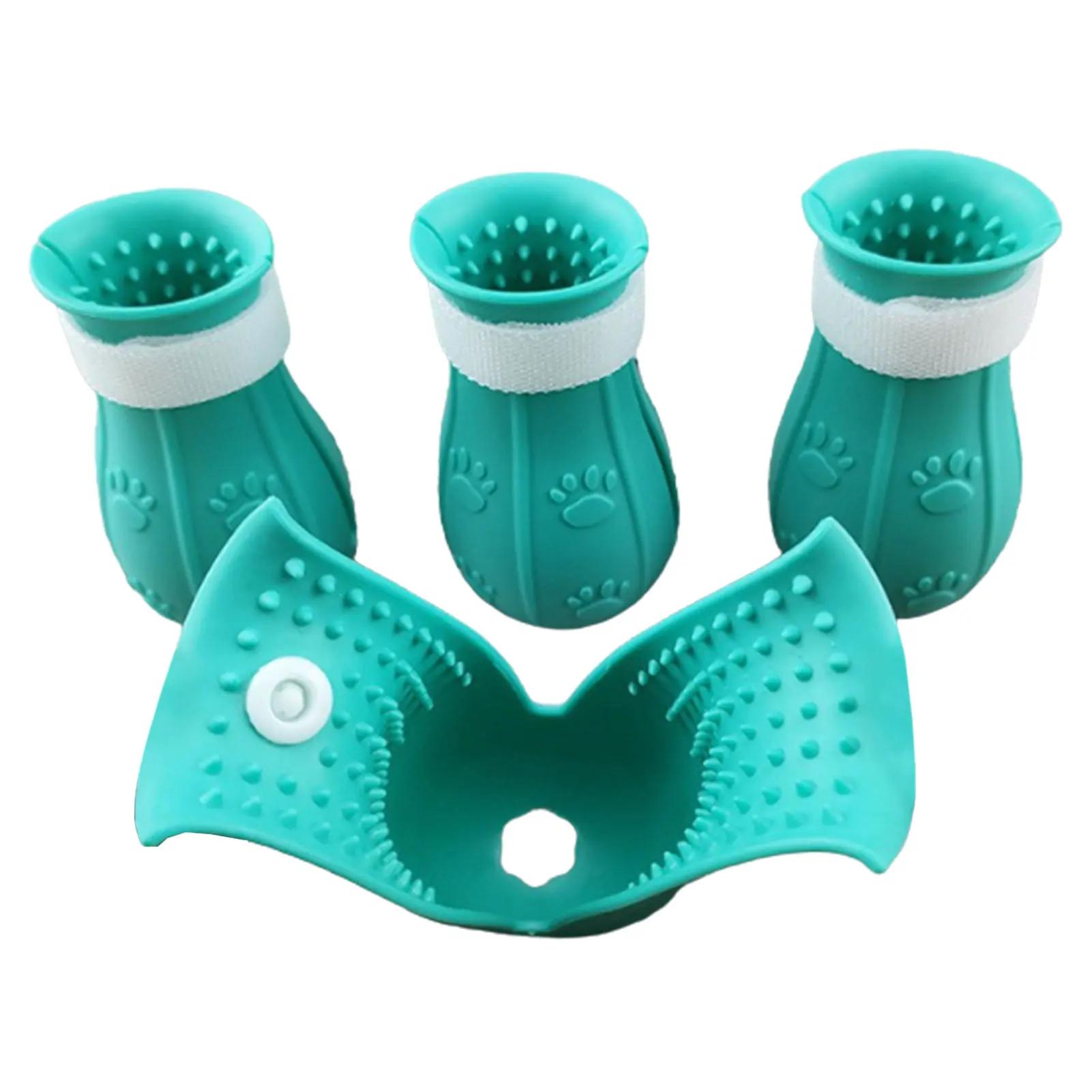 

Anti-scratch Cat Paw Covers Adjustable Cat Foot Covers for Bathing Pet Products Accessories Cat Washing Bags Pet Foot Covers синий