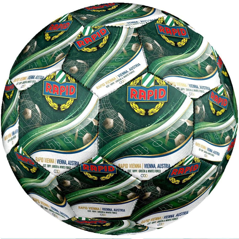 Rapid Wien FC Size 5 Standard Football Durable Training Match Soccer Ball for Adult Outdoor Sports