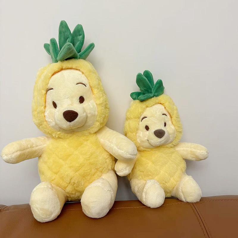 Ananas Winnie Puuh Bär Puppe Plüschtier Hut abnehmbar Puppe Schlafender Kuschelbär