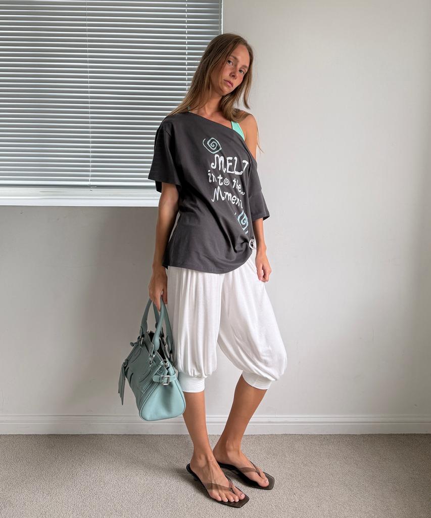 Asula Fold Harem Pants (Ivory)