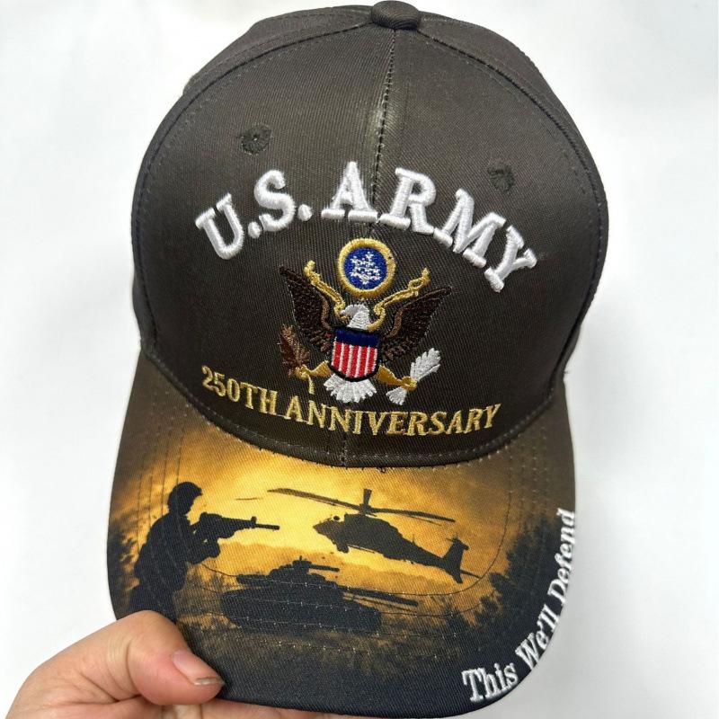 Fashion 110th Anniversary American Flag Embroidered Distressed Denim Baseball Cap U.S. NAVY Embroidered Letter Baseball Cap