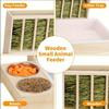 Guinea Pigs Hays Rack Feeding Bowl Durable Anti Tip Structure Space Saving Cage Feeder For Small Pet