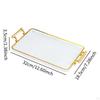 Cosmetic Serving Tray, Multifunction Rectangular Modern Jewelry Storage, Tea And Fruit Tray