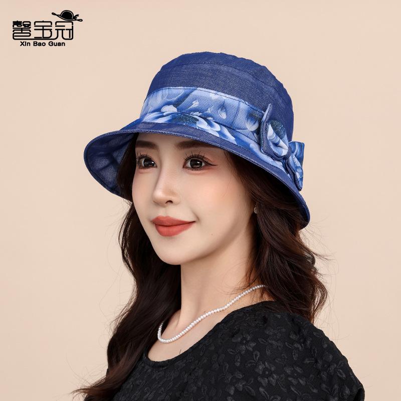 Summer New Outdoor Sun Hat Children Thin Breathable Mother Sunscreen Basin Hat Fashionable Versatile Big Eaves Bucket Hat