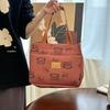 Cartoon Bear Printed Versatile Large Capacity Handbag Office Worker Portable Lunch Bento Tote Bag