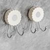 2Pcs Double Hook Wall Hooks No Punching Towel Hook Suction Cup Strong Load Bearing Hanger Waterproof Rustproof Adjustable Hanging Hook for Bathroom