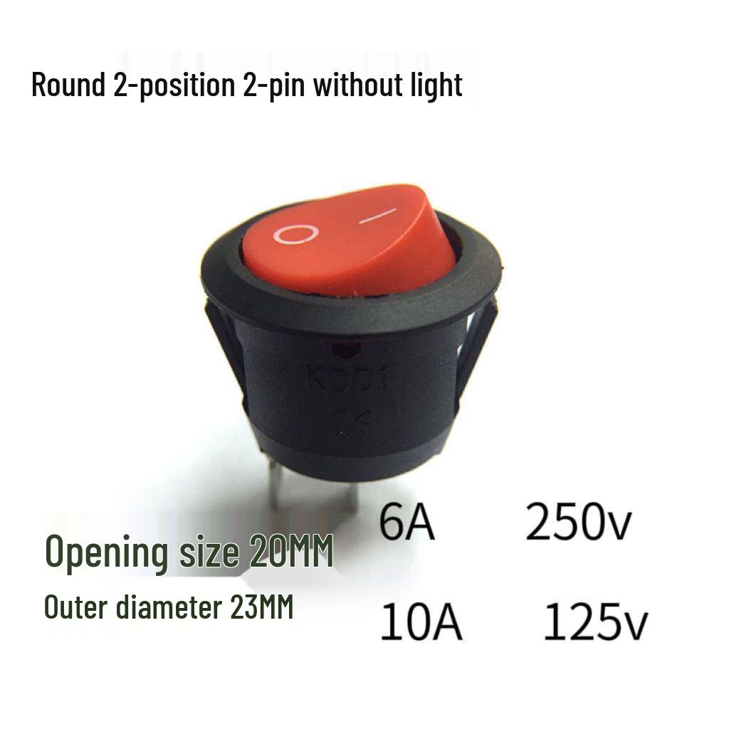 Two-Pin Rocker Switch for Electric Hot Pot and Children's Car