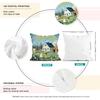 1 Pc Farmhouse Scenery Spring Pillow Cover For Home Living Room Bedroom Sofa Office Decorative Pillowcase Soft Throw Pillows