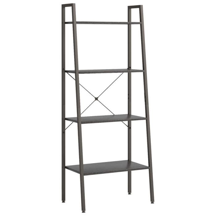 VidaXL Étagère sur pied 4 niveaux Noir 56x35x140 cm 336366