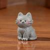 6Pcs/set Cartoon Cat Animal Miniatures Resin Desktop Ornaments Fairy Garden Decoration Micro Landscape