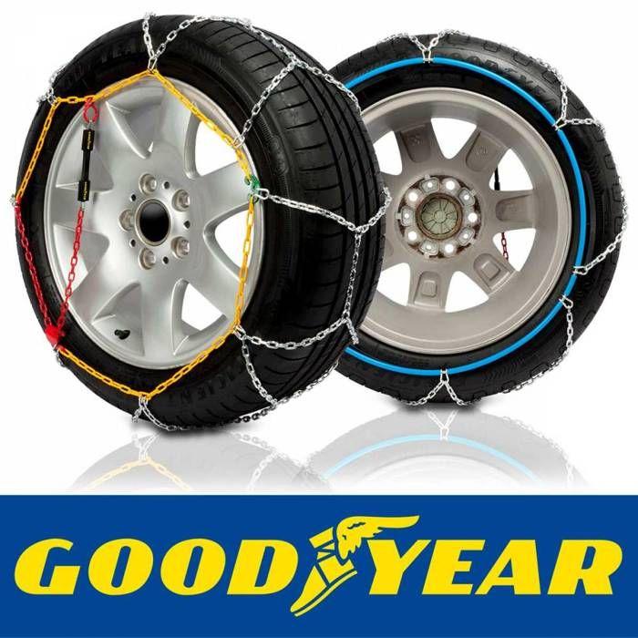Chaînes À Neige - Goodyear - T-100 - 1 Paire - Manuelle - Compatible Véhicules Légers