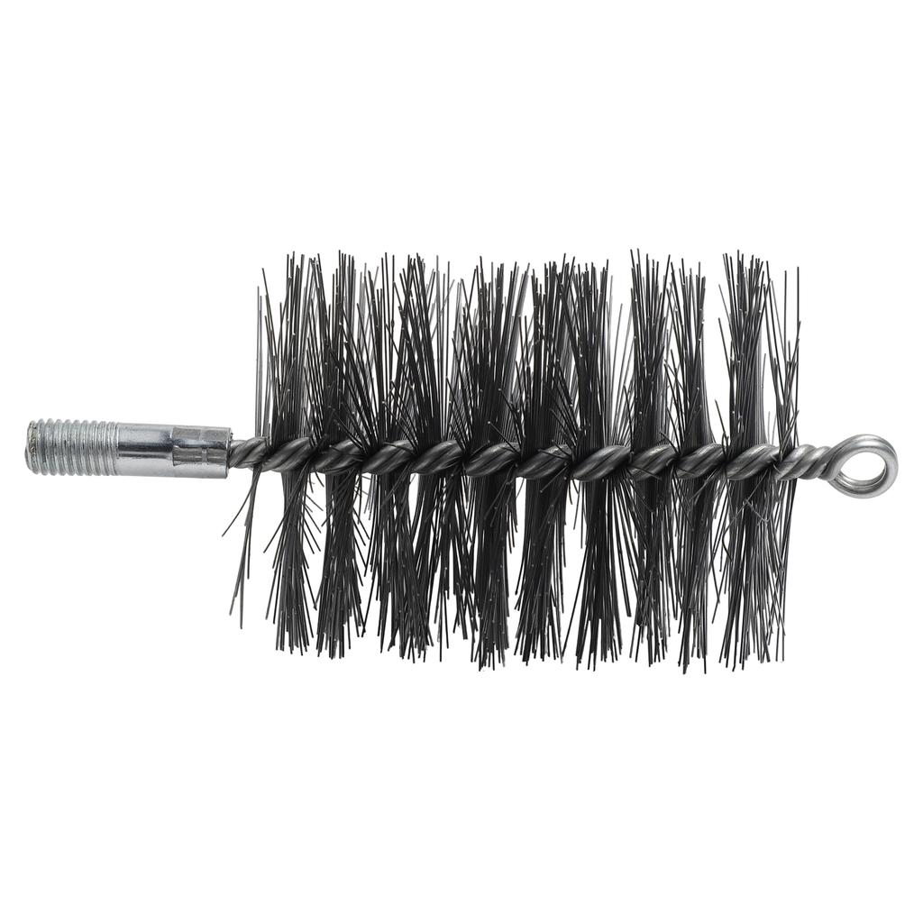 3pcs Furnace Pipe Wire Brush 30/50/80mm Boiler Brush Chimney Brush Pipe Brush Steel Wire Black Chimney Sweeping Brushes