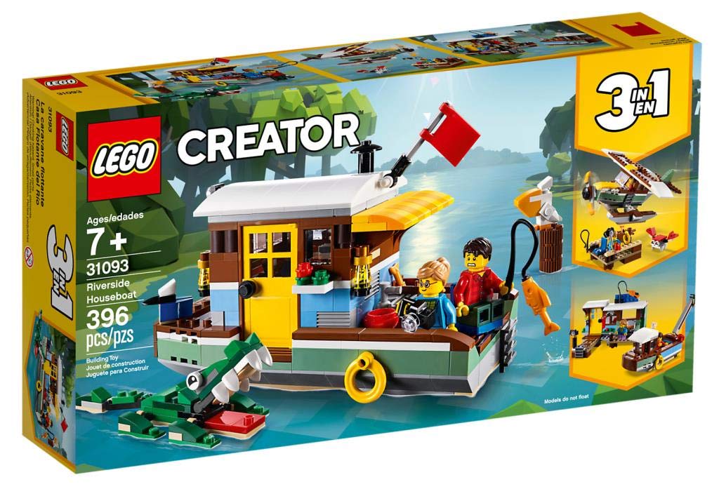 LEGO Creator Riverside Hausboot 31093 Lernbausteine für Mädchen und Jungen