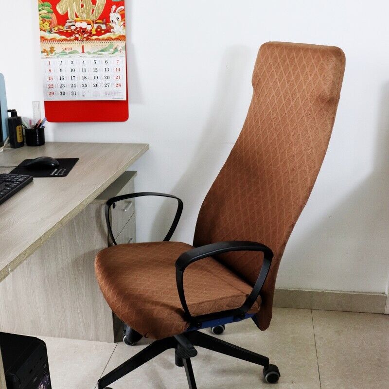 Stretch Computer Chair Cover Home Office Chair Cover Dustproof Swivel Chair Cover Slipcover Armchair Protector Gaming Chair Case