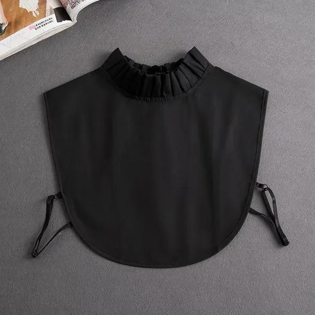 Fashion Front Tie White Fake Collar for Women Stand Detachable Collar Fake Girls Vintage Lace Ladies False Blouse Collar