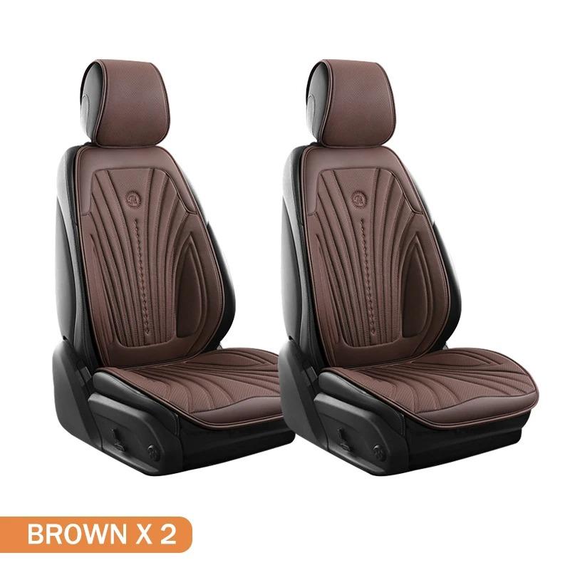 

2pcs car seat covers, all-season car seat cushions, protective pads, backrests, and car interior pads are suitable for most cars