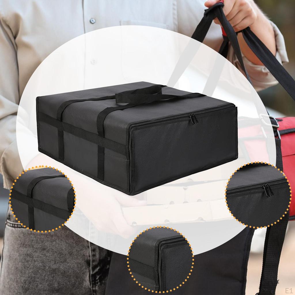 Pizza Delivery Bag Carrying Case Portable Professional Easy to Clean Warmer Reusable for