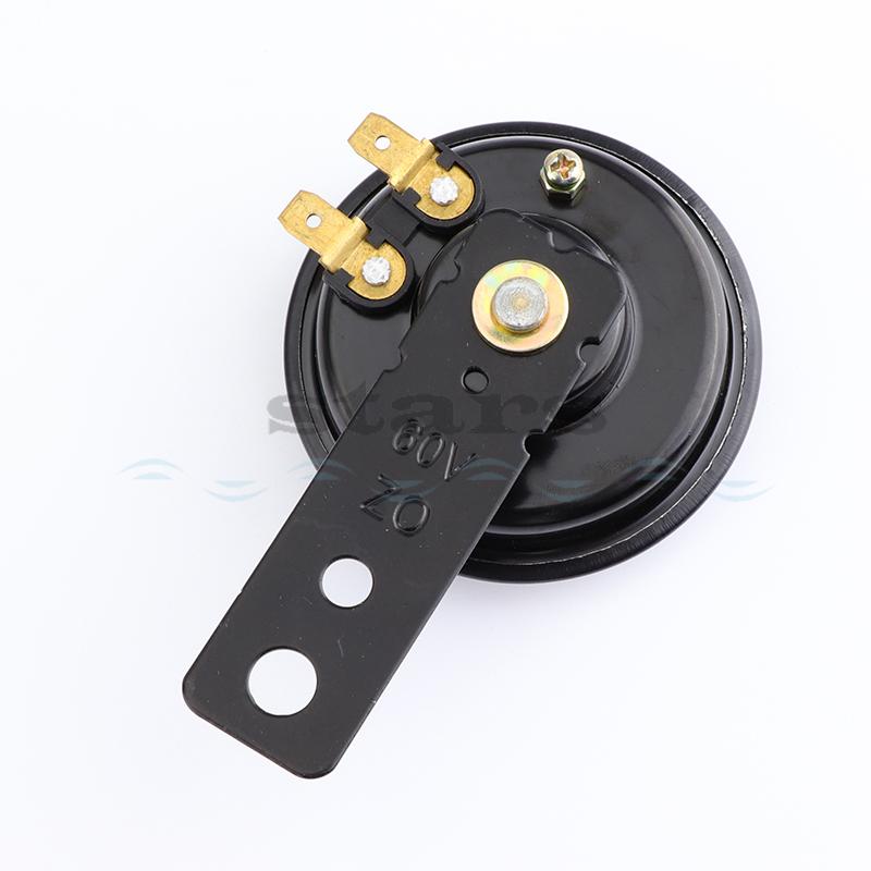 Universal 12 24 36 48 60V Motorcycle Electric Horn Kit Signal Speaker Waterproof Round Loud Horn For Scooter Moped Dirt Bike ATV