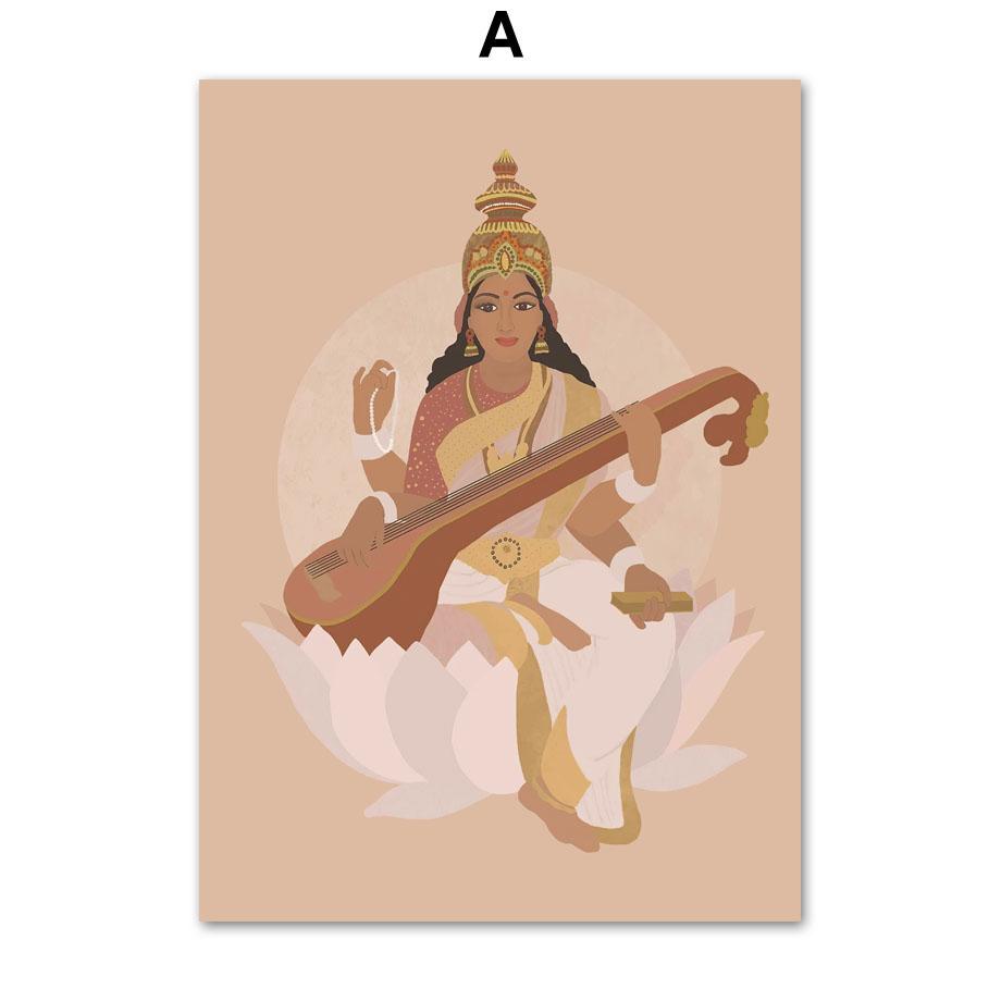 

Индийская богиня йоги Солнце женщина цитата настенная живопись холст картины плакаты на скандинавскую тему и принты настенные панно для гостиной декор в стиле бохо 40X50cm No Framed