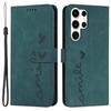 For Samsung Galaxy S24 Ultra Cell Phone Case Skin-touch Leather Wallet Protective Cover