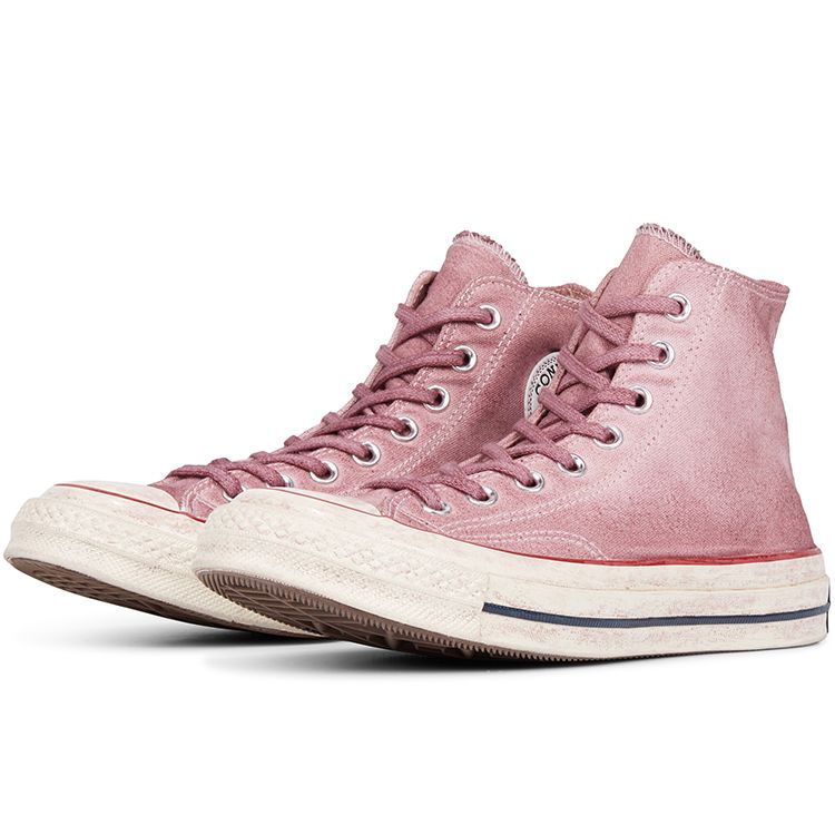 Converse 1970s Chuck Comfortable Versatile High-Top Canvas Shoes Unisex Sneakers Pink 164508C